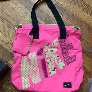 Pink nike purse